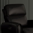 thumbnail image 3 of Furniture of America Sintle Faux Leather Indoor Power Recliner with USB Ports, Black, 3 of 6