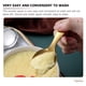 thumbnail image 2 of Cuchas de mango corto de 8 piezas cucharas de sopa de acero inoxidable cucharas pequeñas cucharas de postres de postres, 2 of 5