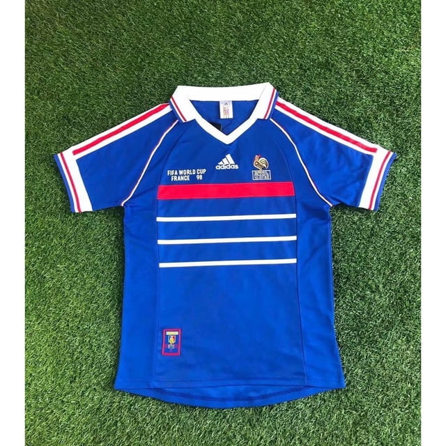 Retro 98 Francia Jersey De Fútbol ZIDANE 1998 Camisetas Francesaspangjing