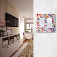 thumbnail image 5 of Yayeee Rocker Switch Wall Plate 1-Gang 4.6"x2.9" Home Decorative Outlet Cover, Light Colorful Circles, 5 of 6