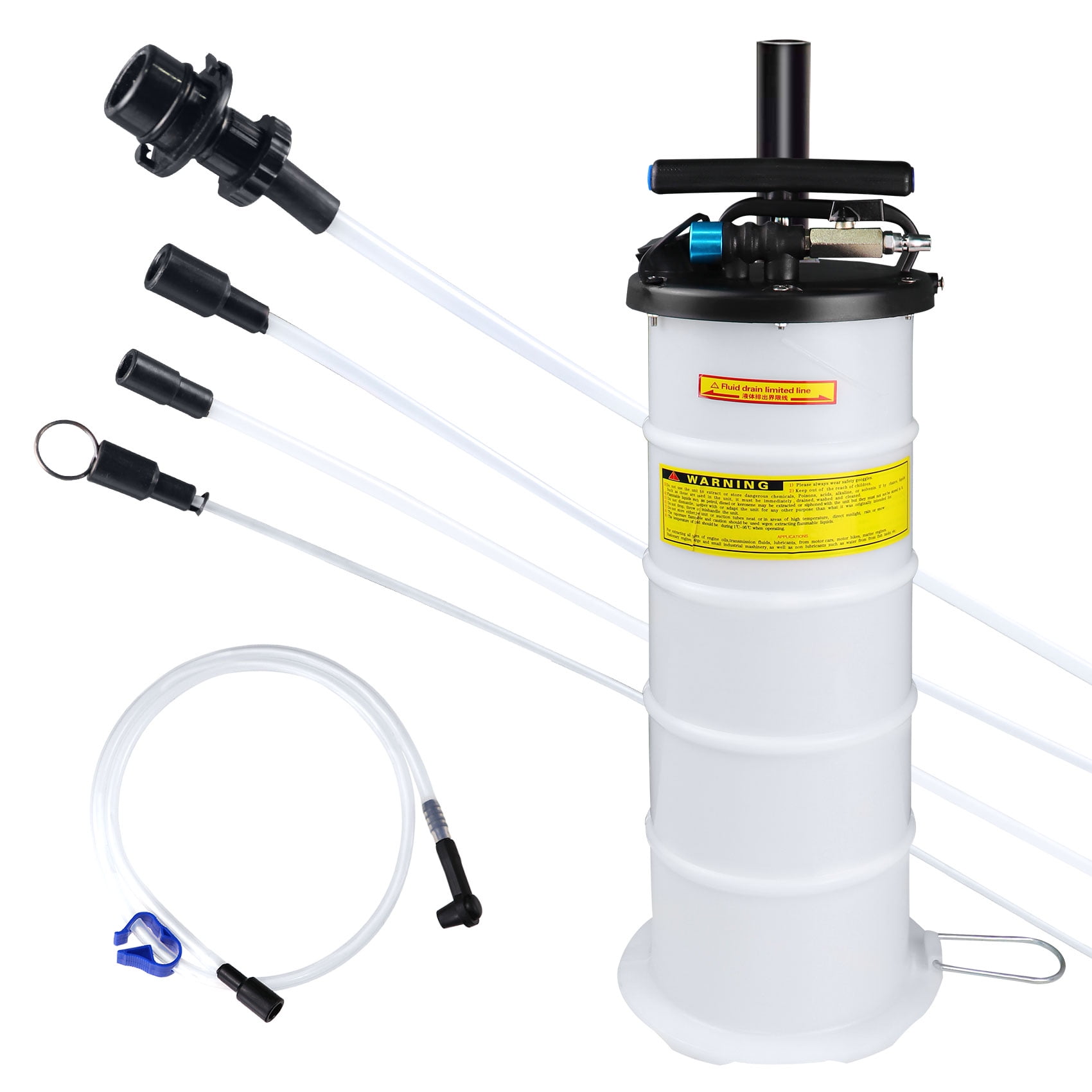7L Manual Fluid Extractor Oil Extractor Pump Fluid Evacuator Vacuum Extraction Pump Oil Changer Convenient Fluid Change Tool for Automotive No Leaks 