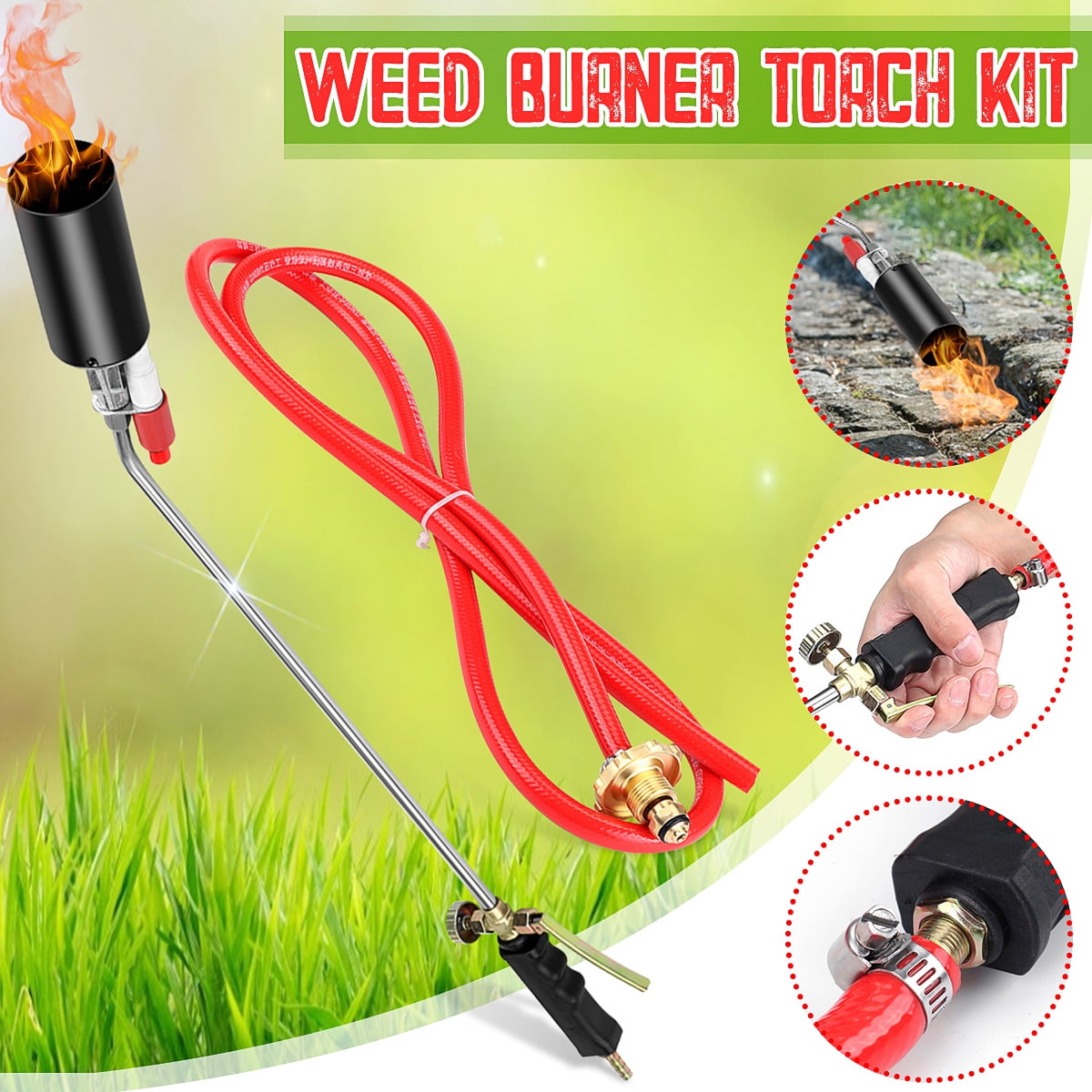 Propane Cylinder Burner Garden Shrub Weed Grass Killer PLG Butane Gas