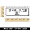 thumbnail image 2 of For Mobile Deposit Only Check Self-Inking Rubber Stamp Ink Stamper for Business Office - Black Ink - Small 1-1/2 Inch, 2 of 7