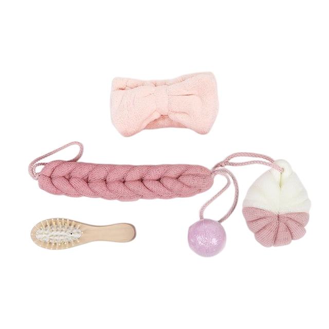 Billuyoard Juego de baño de 5 uds., peine Bandeau, duradero, ligero, cómodo, masajeador, colores, limpieza rápida, limpieza para el cuidado de la Juegos de accesorios de baño Billuyoard HA074709-00
