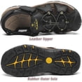 thumbnail image 5 of Rumpra Men’s Closed Toe Sport Sandals, Lightweight Leather Outdoor Hiking Water Shoes, 5 of 10