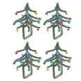 thumbnail image 3 of Fennco Styles Hand Beaded Christmas Tree Napkin Rings, Set of 4 - Glass Beads Decorative Napkin Holders for Home, Dining Room, Banquet, Family Gathering, Holiday Décor and Special Occasio, 3 of 5