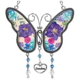 thumbnail image 1 of Precio reducido por tiempo limitado!Decoración de ventana de mariposa con diamantes de imitación, carillón de viento, adorno colgante para casa de jardín, regalos brillantes para cumpleaños de mamá e, 1 of 6