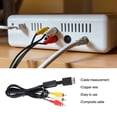 thumbnail image 5 of Sidaley Cable de audio flexible AV a RCA Cables de alambre de cobre triples resistentes al desgaste con adaptador Controladores PS2 Funda protectora Cables de audio/vídeo, 5 of 5