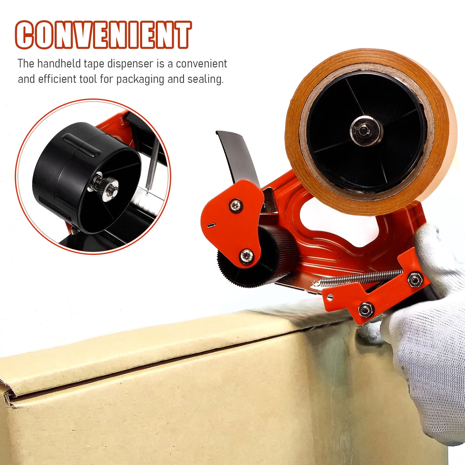 TABLETREANDS 1Pcs Hand Tape Dispenser for Businesses and Storage 11.8x5.9x2.7in