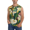 thumbnail image 1 of Fotbe Tropical Floral Jungle Men's Camiseta sin Mangas Estampada para Hombres, Playera Casual para Gimnasio, Entrenamiento, Playa-3X-Large, 1 of 7
