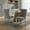 Gray+Silver Pull Ring, variant on Mid-Century Modern Chairs with Lion Head Pull Ring, High-end Tufted Solid Wood Contemporary Velvet Upholstered Dining Chair with Golden Wooden Legs Nailhead Trim 2-Pcs Set