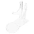 thumbnail image 1 of Clear Teacup Saucer Display Easel Stand Holder Acrylic Saucer Coffee Mug Display Stand, 1 of 9