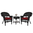thumbnail image 5 of Jeco Wicker Patio End Table in Black, 5 of 7