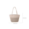 thumbnail image 3 of ‌Yatlte 11x10in Woven Straw Beach Bag - Cotton Rope Tote with Zipper Pouch for Vacation Essentials, Water-Resistant Boho Handbag for Pool/Weekend/Market‌, 3 of 8
