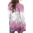 thumbnail image 3 of DDAPJ pyju Lightweight Cardigans for Women 2023,Open Front Drape Cardigan Gradient Floral Print Boho Kimono Casual Long Sleeve Holiday Coats Fall Winter Mid-Length Thin Jacket, 3 of 6