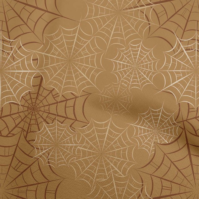 oneOone Cotton Poplin Brown Fabric Halloween Craft Projects Decor Fabric Printed By The Yard 42 Inch Wide