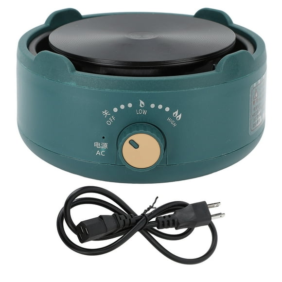 Countertop Single Burner Multifunction 2 Level Temperature Adjustable 500W Electric Hot Plate Green