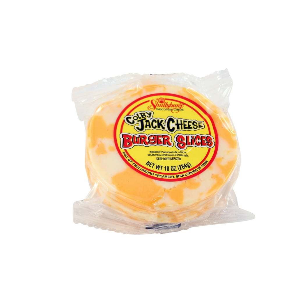Shullsburg Creamery Burger Slices Colby Jack Cheese, 10 Oz. Walmart