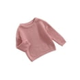 thumbnail image 2 of Wassery Baby Girls Boys Sweater Knit Pullover Long Sleeve Crew Neck Warm Jumper Autumn Winter Clothing Casual Infant Baby Top 3-9M, 2 of 6