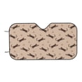 thumbnail image 7 of Haiem Leopard Print Car Windshield Sun Shade - Blocks UV Rays Sun Visor Protector, Sunshade to Keep Your Vehicle Cool, Universal Fit SUV Van Sedan-Small, 7 of 7