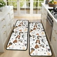 thumbnail image 4 of Kitchen Rugs Sets Of 2,Dachshund Dog Boston Terrier Dog Anti Fatigue Kitchen Mat Rugs Non Slip Washable,Decorative Kitchen Floor Mats for Kitchen,Sink,Laundry,17"x47"+17"x47", 4 of 5