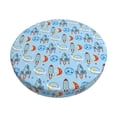 thumbnail image 1 of Balery Cartoon Rocket With Space Fundas de asiento para taburete de bar redondo de tela de terciopelo ajustables que protegen de arañazos y manchas para sillas de 14 a 17 pulgadas.-13 inch, 1 of 7