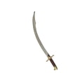 thumbnail image 1 of INDIA OVERSEAS TRADING CORP Dancing Belly Sword - Chromed Scimitar, 1 of 2