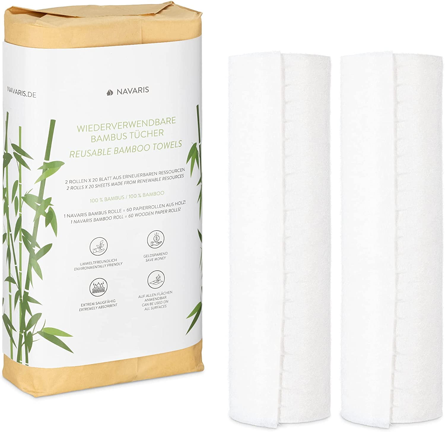 Details about   2 Pack Reuseable Bamboo Towels Cloths Bleachable Washable White Cleaning XL 