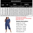 thumbnail image 4 of FEREMO Women Plus Size Pajamas Set Sleepwea Short Sleeve Pjs Floral Pajama Sets with Pockets, 4 of 5