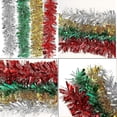 thumbnail image 2 of Decoración de Guirnalda navideña ZHCH de Oropel 8 X 14 m Rojo Plata oro Verde, 2 of 4