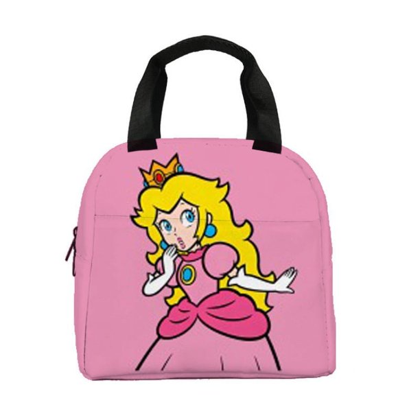 Bolsa De Almuerzo mario Melocotón Princesa Para Niños Bowser .