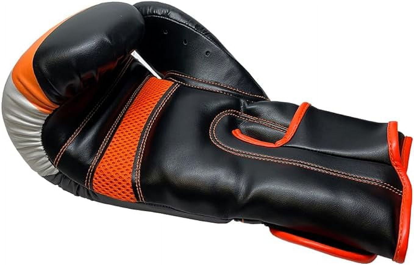 Invincible Fight Gear Standard Leather Hook and Loop Training Boxing Gloves in Ideal for Boxing, Kickboxing, Muay Thai, MMA for Men Women and Kids