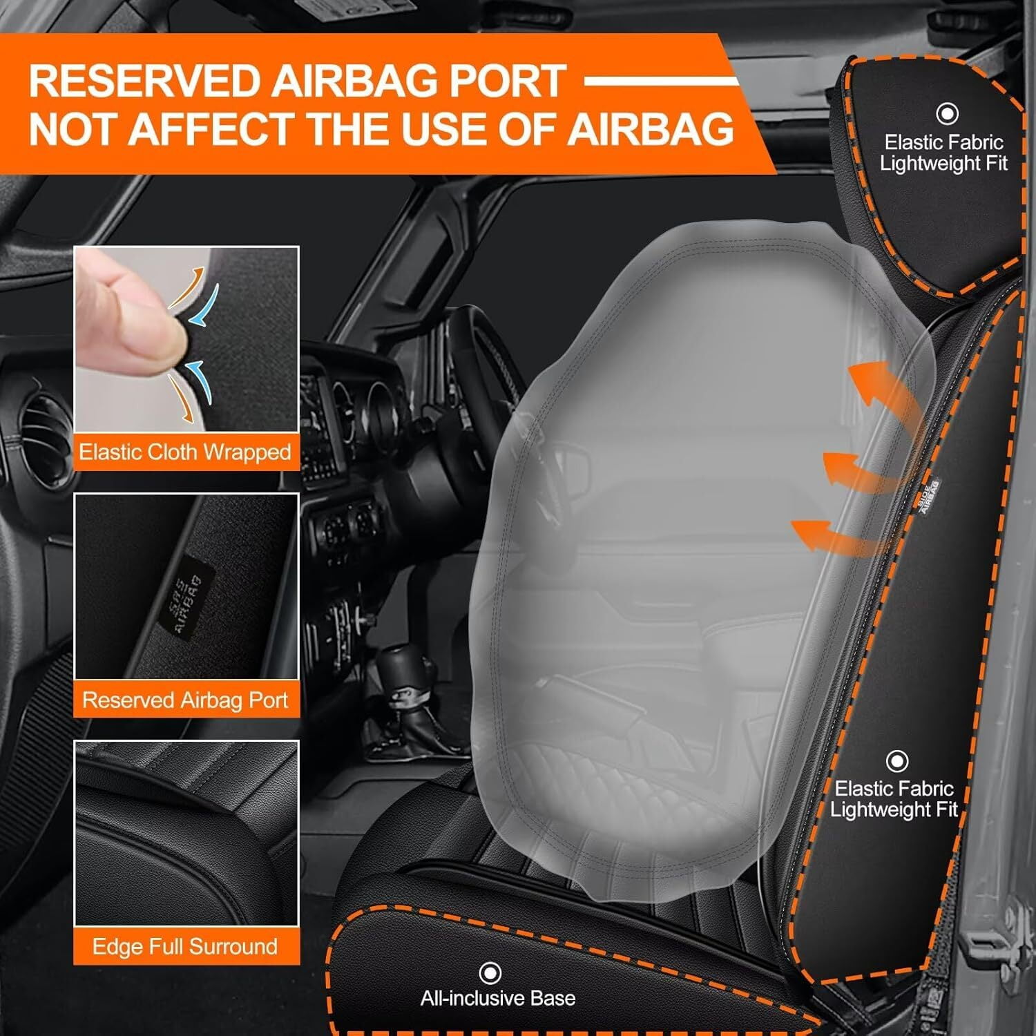 DIKSOAKR Seat Covers Full Set Custom Fit for Jeep Gladiator 2020 2021 2022 2023 2024 2025 2026 Breathable Waterproof PU Leather 5-Seat Protector