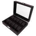 thumbnail image 1 of Watch Storage Box, Collector Case Organizer 10Grids Watch Box, For Ring Sunglasses, 1 of 8