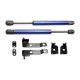 thumbnail image 3 of 2 Piezas De Repuesto Para Capó Delantero De Nissan Navara 2004-2018, Fibra De Carbono Resistente, Color Azul, 3 of 8