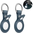 thumbnail image 2 of Anti-Lost Leather Case for AirTag - Protective Cover with Keychain Leather Ring Designed, 2 of 5