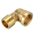 thumbnail image 3 of Brass Elbow Pipe Fitting 90 Degree 1/2BSP Male x 1/2 PT Female Female Coupler, 3 of 4