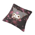 thumbnail image 5 of Kuromi and My Melody Throw Pillow Cover Decoration Pillow Case Cushion for Home Sofa Couch 18"x18", 5 of 7