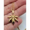 thumbnail image 5 of Stainless Steel Weed Necklace - Marihuana Necklace - Golden Necklace,, 5 of 5
