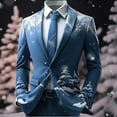 thumbnail image 2 of Boys Christmas Print Coat Jacket Winter Holiday Celebrations, 2 of 3