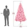 thumbnail image 5 of 7ft Pink Artificial Christmas Trees, 1400 Tips Christmas Tree, Indoor Outdoor Christmas Decoration for Home Party Office, 5 of 6