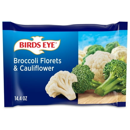 Birds Eye Broccoli Florets & Cauliflower, Frozen Vegetables, 14.4 oz. Bag