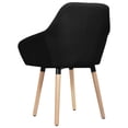 thumbnail image 2 of vidaXL Dining Chairs 2 pcs Black Fabric, 2 of 4
