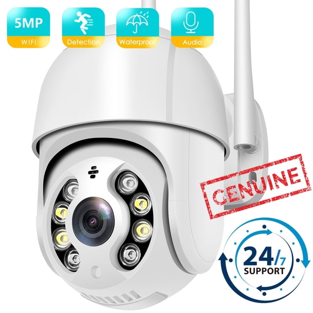 Cámara IP PTZ de 5MP Wifi para exteriores AI detección humana Audio 1080P cámara de seguridad inalámbrica CCTV P2P RTSP 4X Zoom Digital cámara Wifi Tan Jianjun unisex
