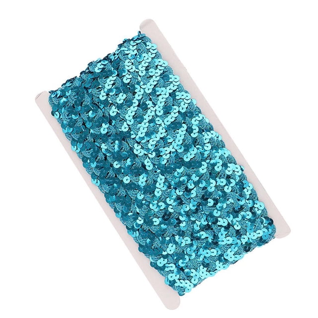 Youkk 13m Sequins Paillette Ribbon Trim Braid Trim Lace DIY Sewing Clothing Red Blue 13m