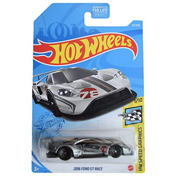 Hot Wheels 16 Ford Gt Race Silver 21 Hw Speed Graphics Walmart Com Walmart Com