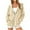 A1 Beige, variant on snilers Hoodies for Women Long Sleeve Zip Up Trendy Jackets Adjustable Drawstring Hooded Solid Color Outwear with Pockets