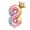 Multicolor09, variante sur weibbin Ballons Chiffres Grands de 32 Pouces Joyeux Anniversaire Ballons Chiffres en Feuille Ballon d'Anniversaire Ballons Chiffres Décorations de Fête Joyeux Anniversaire Fournitures pour Enfants et Fête de Mariage