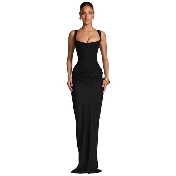Babomareon Women's Sexy Satin Prom Dresses 2026 Mermaid Corset Long Formal Evening Party Gowns Cocktail Wedding Guest Dress