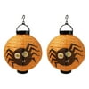 Toteaglile Halloween Lantern 8 Inch Pumpkin Spider Bat Hanging LED Light Lamp Party Decor